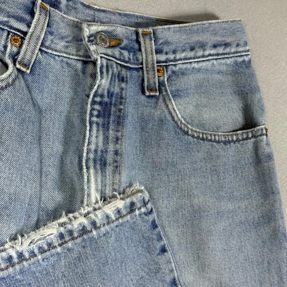 Levis 550 Relaxed Fit Tapered Leg Light Wash Denim High Rise Jeans Mens 33x32